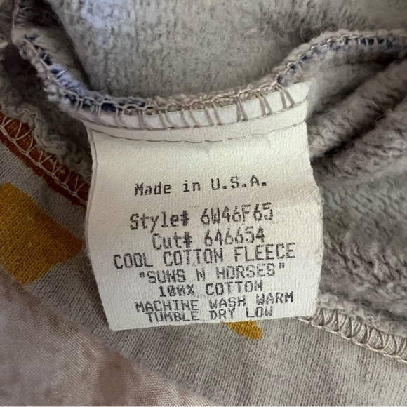 Vintage True Grit Fleece Jacket women’s L gray/ivory western boho southwestern - Picture 4 of 6